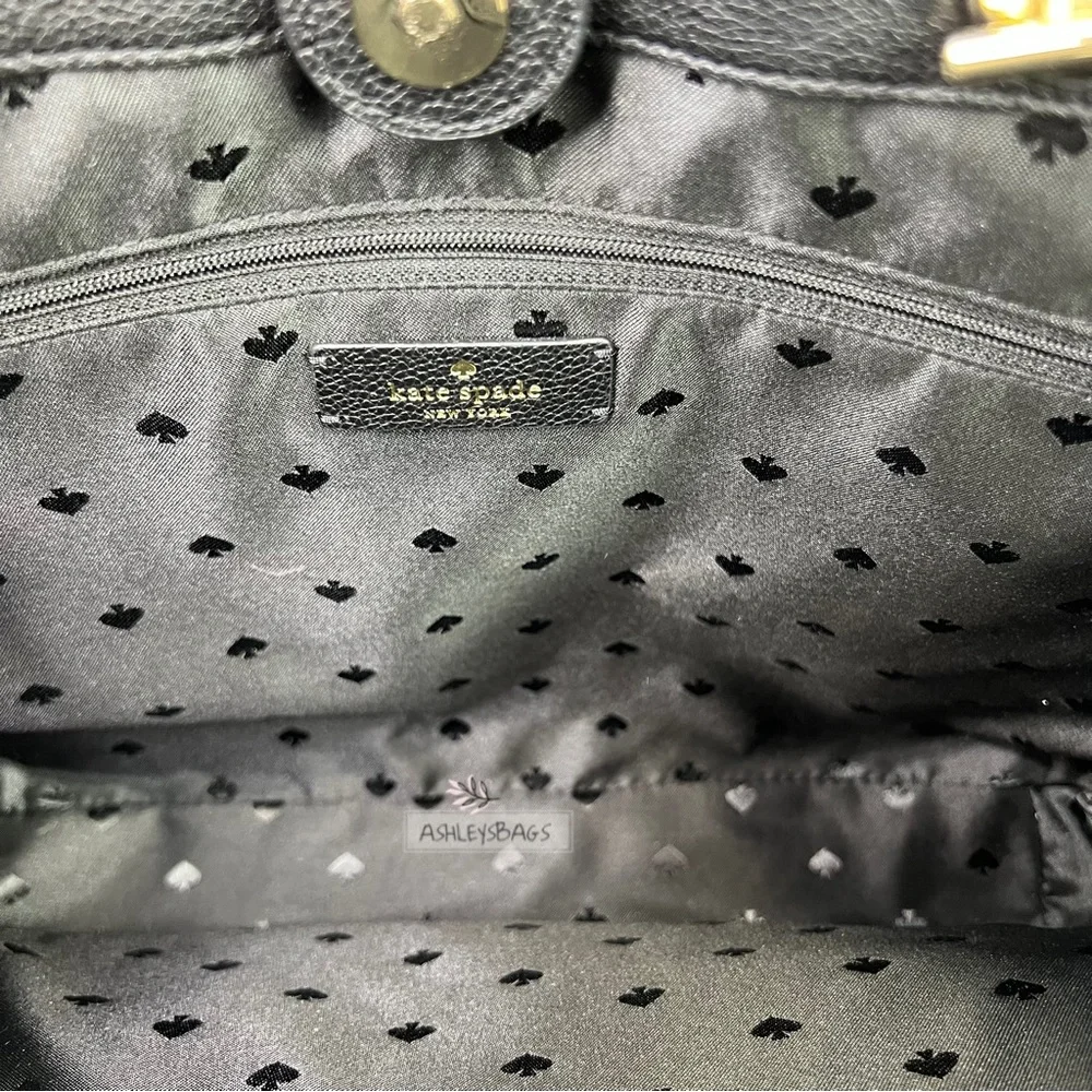 Kate Spade Infinite Large Triple Compartment Tote In Black